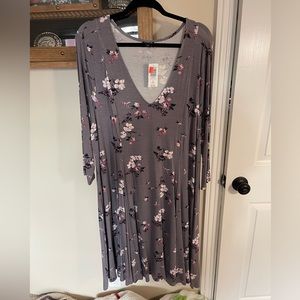 Torrid Long sleeve Floral Dress